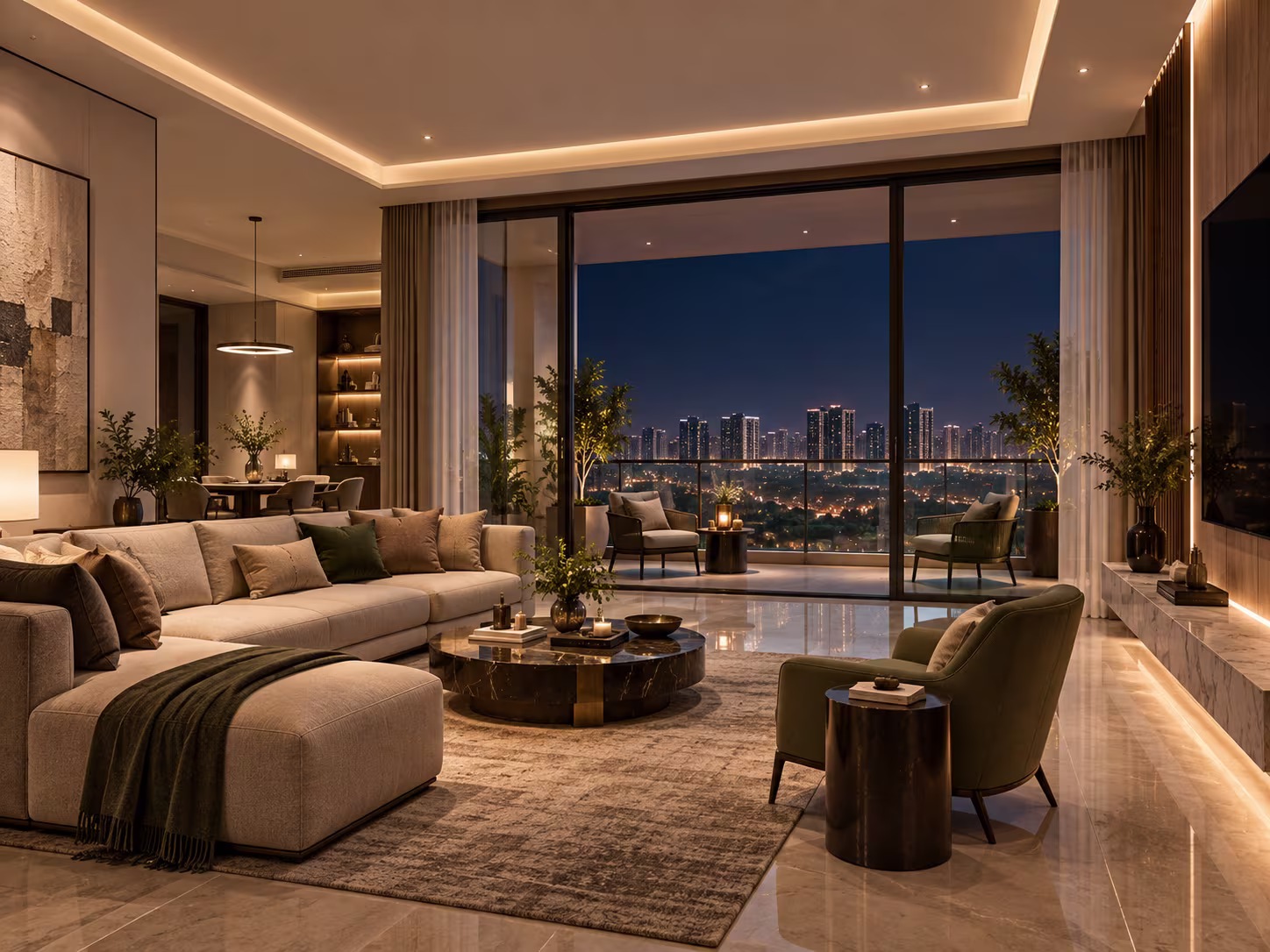 Prestige Sector 109 Gurgaon — living room interior