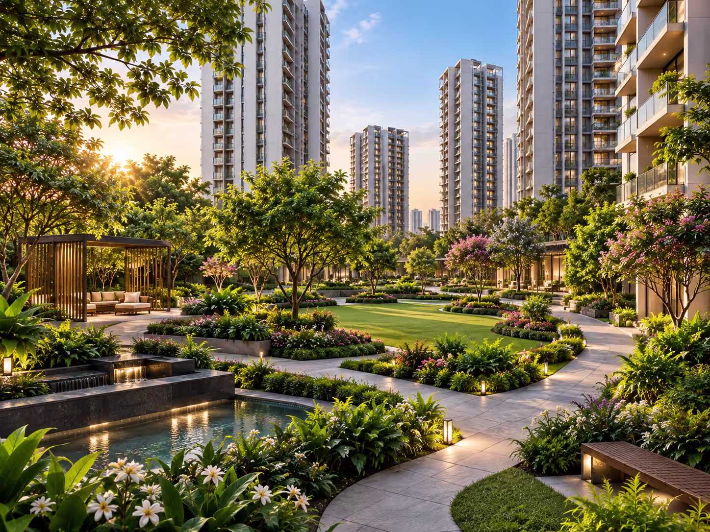 Prestige Sector 92 Gurgaon — landscaped garden